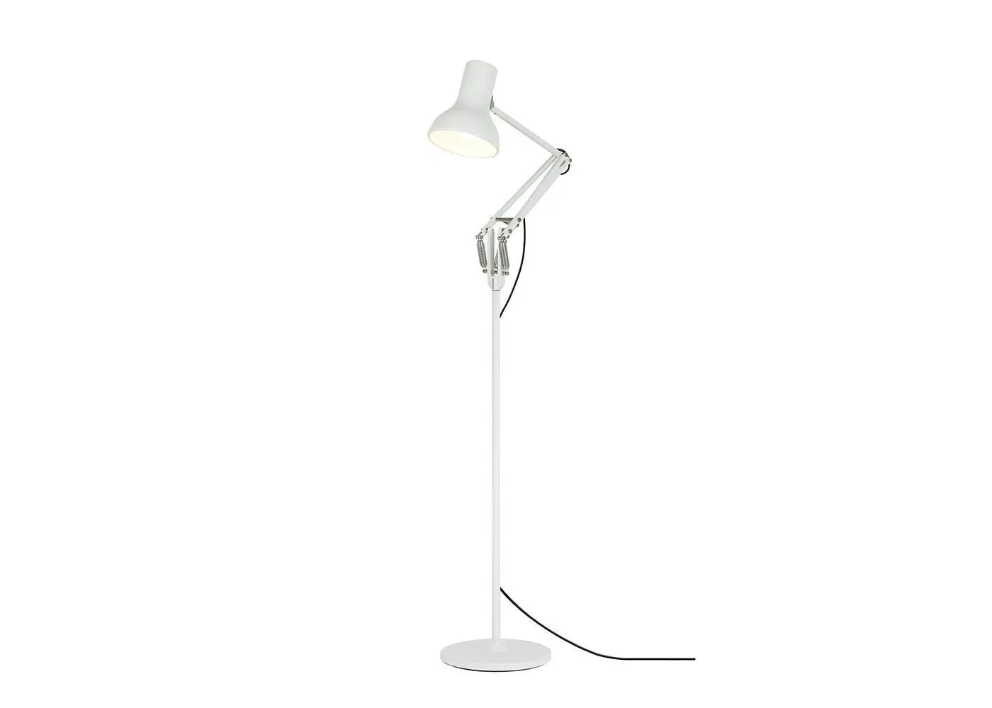 Adjustable Floor Lamp with Springs - White, Aluminium