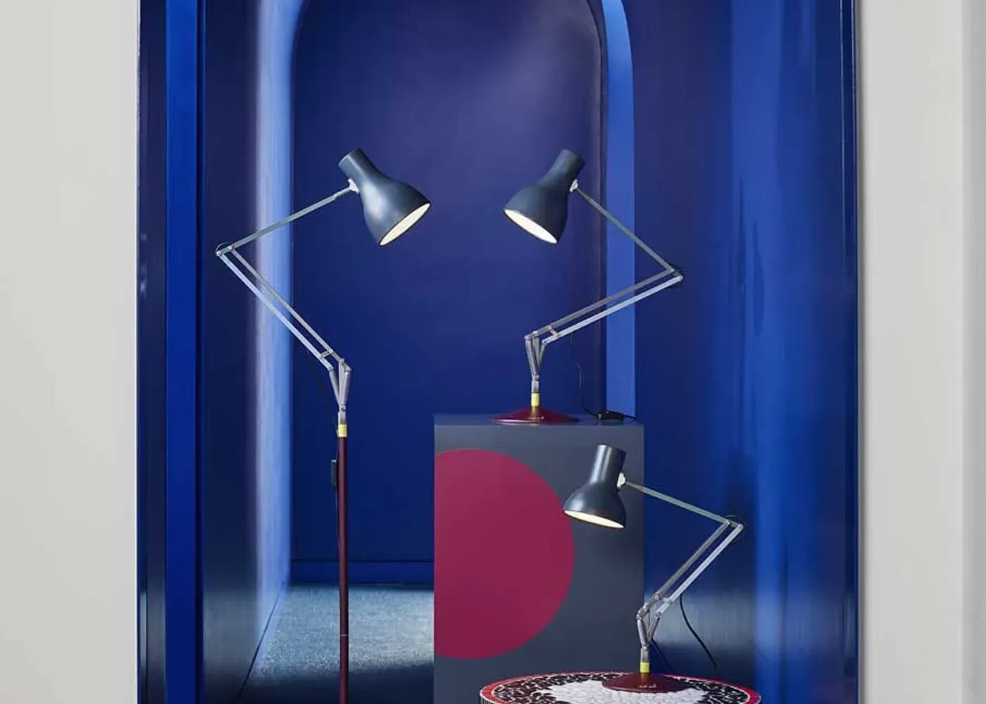 Articulated Desk Lamp - Grey, Metal