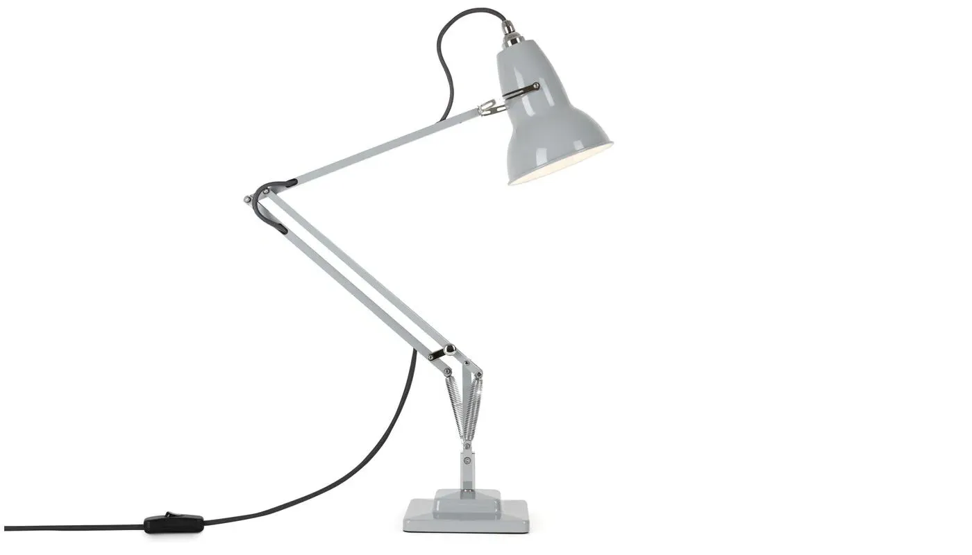 Articulated Desk Lamp with Springs - Grey, Aluminium