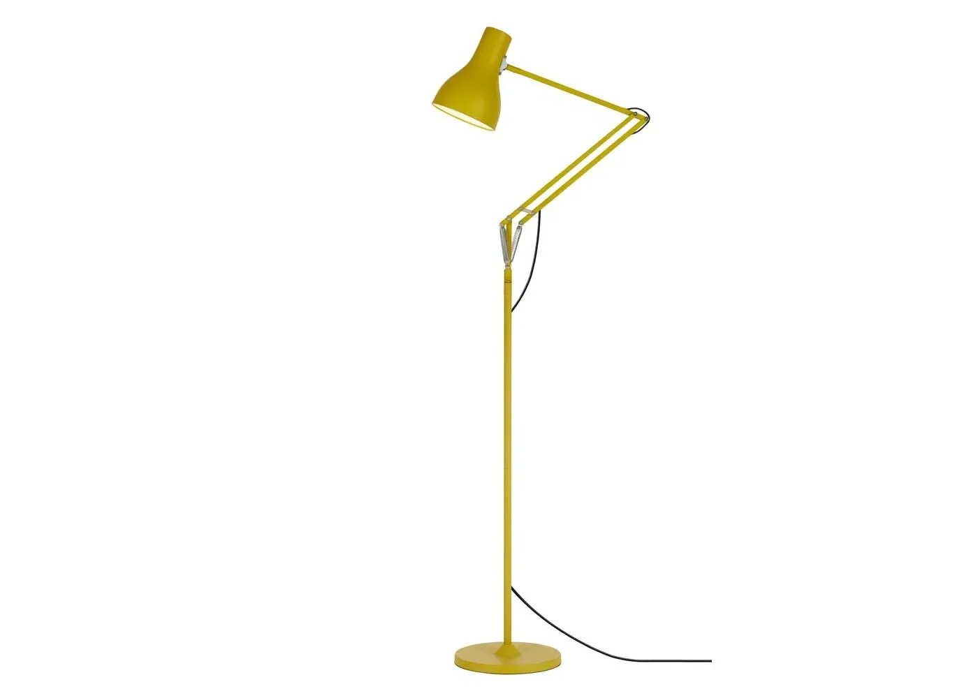 Floor Lamp with Spring Mechanism - Yellow Ochre