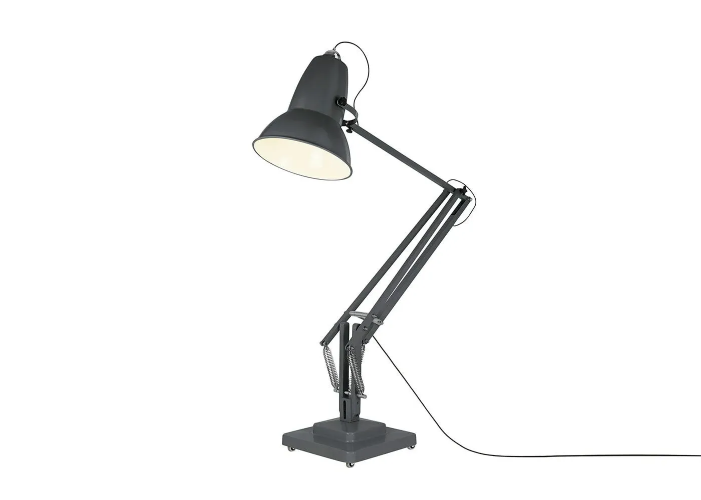 Giant Floor Lamp with Articulated Arms - Grey