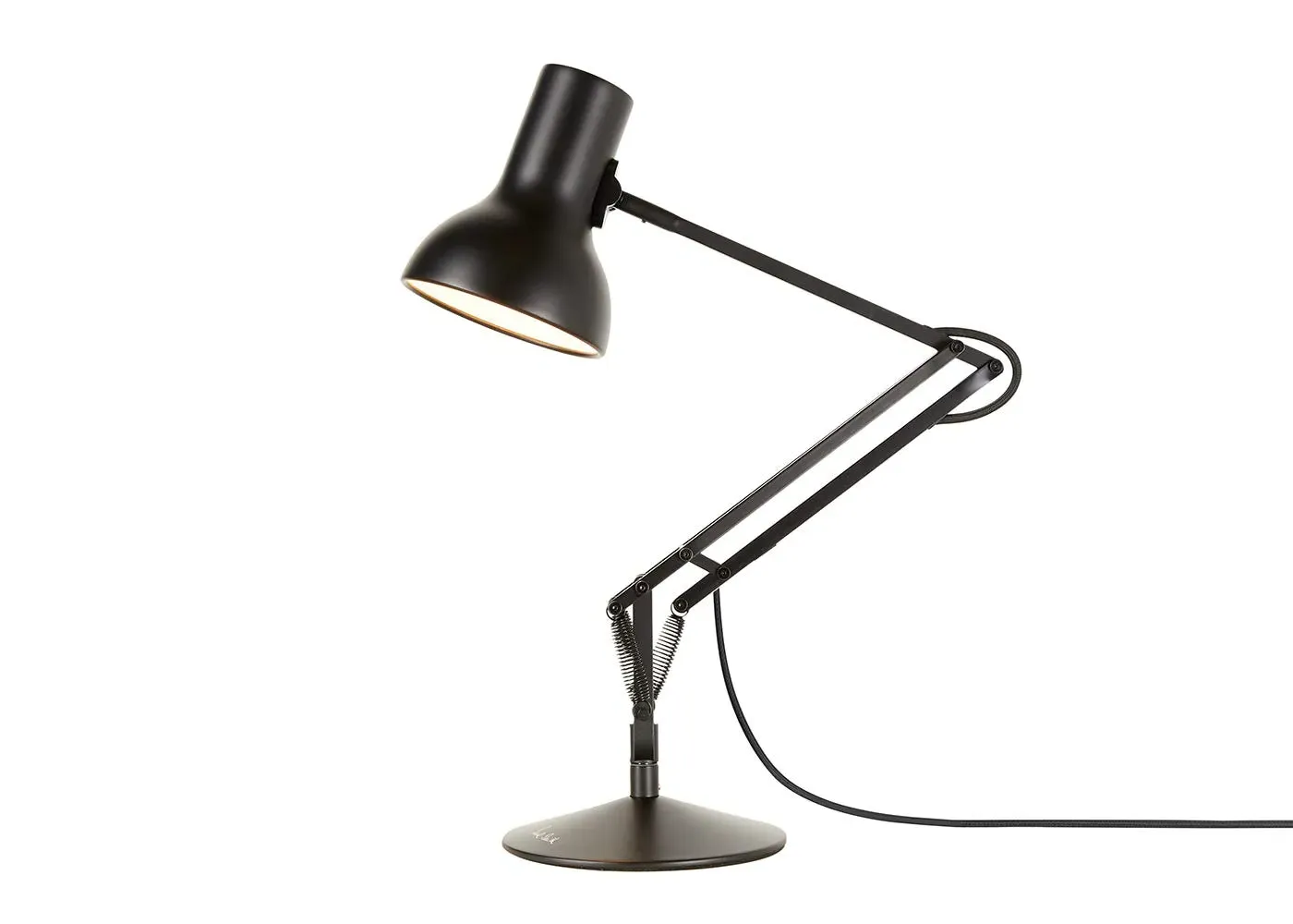 Mini Desk Lamp with Adjustable Arm - Black image