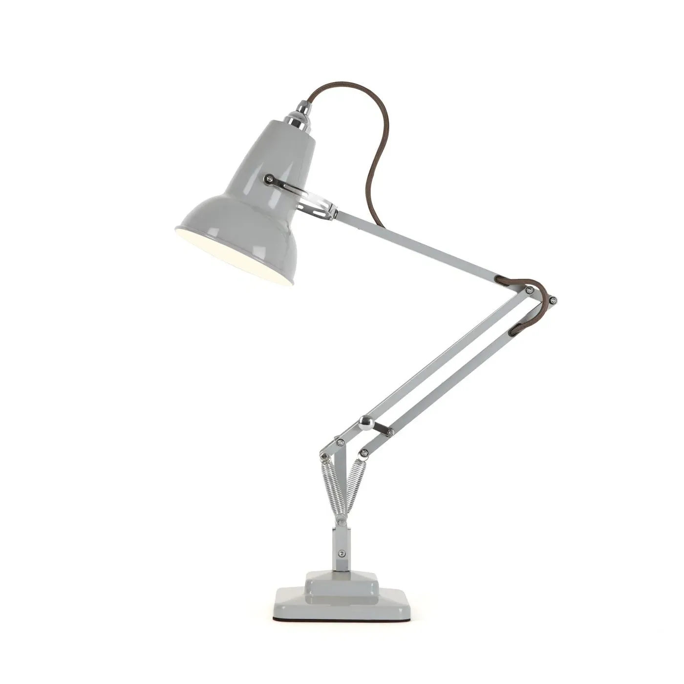 Mini Desk Lamp with Articulated Arms - Grey, Aluminium image