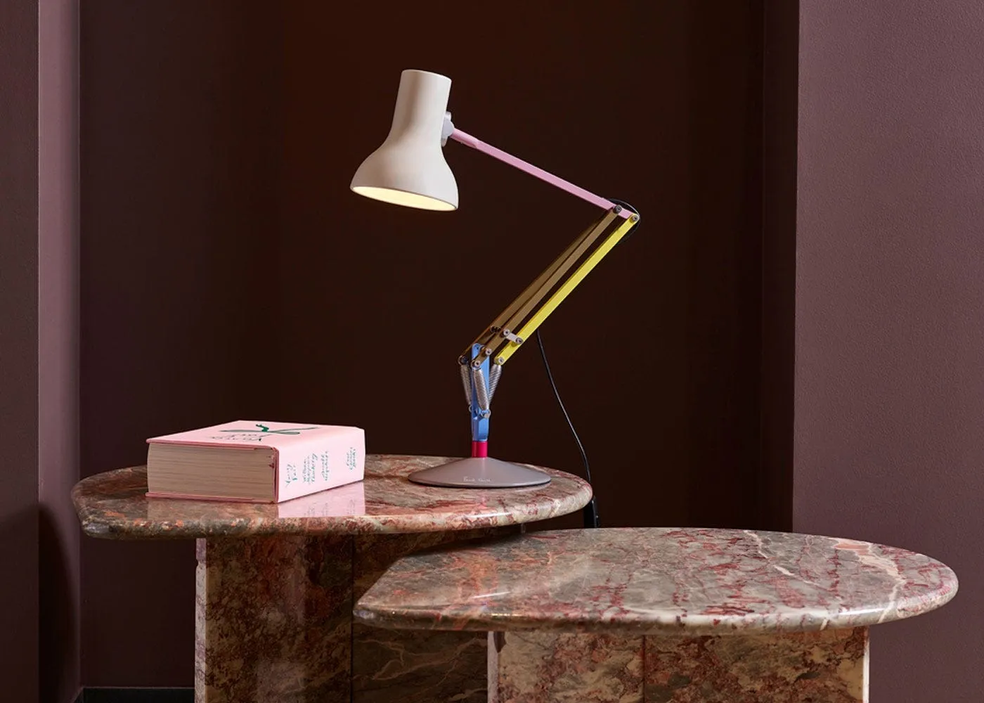 Mini Desk Lamp with Spring Arm - Multi, Aluminium