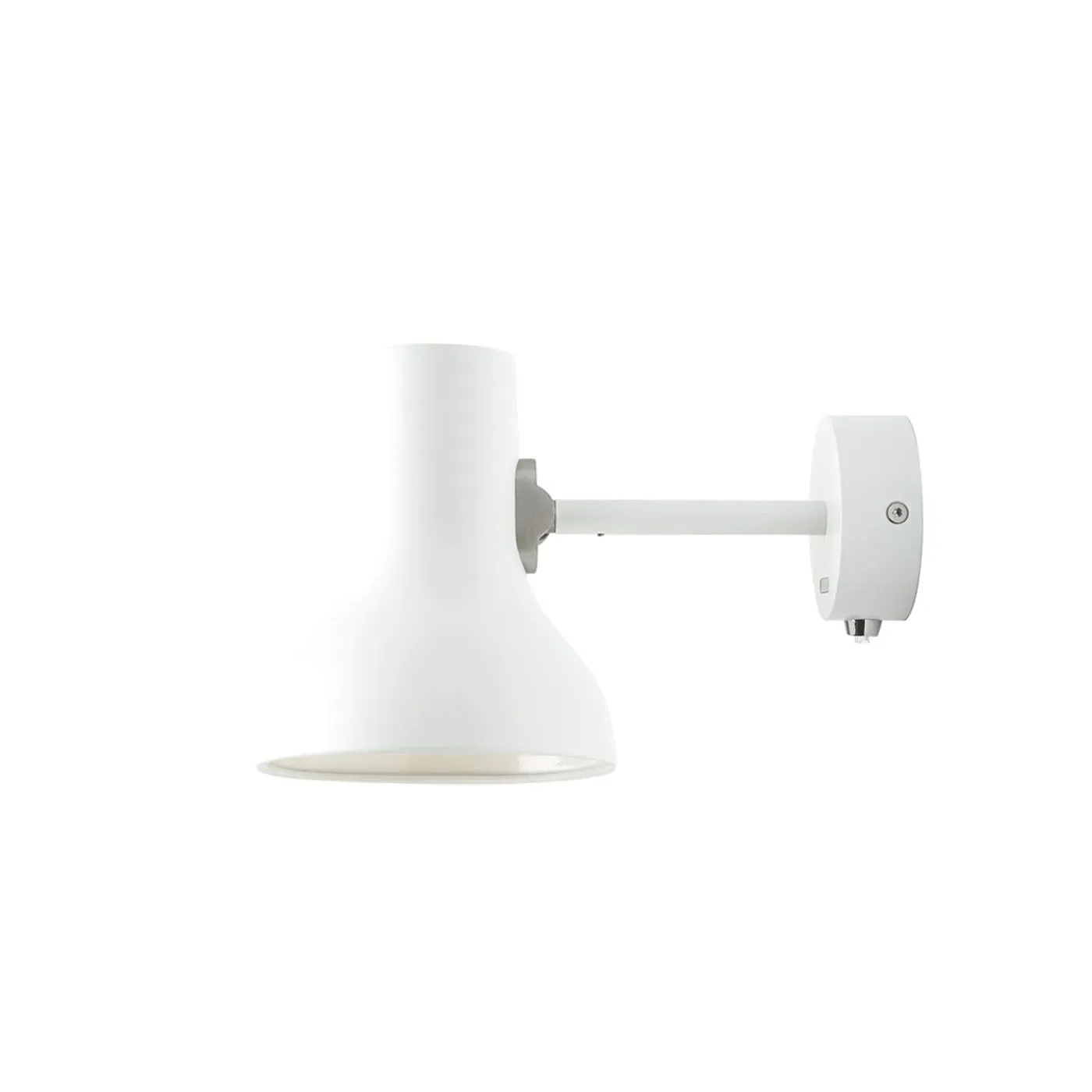 Mini Wall Light Adjustable Arm - White, Metal