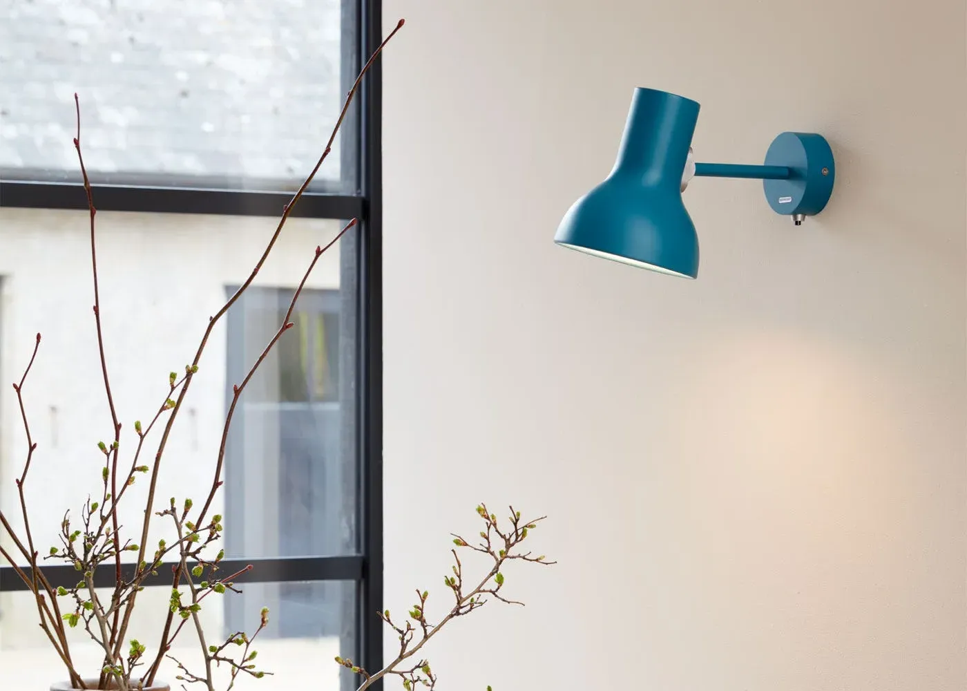 Mini Wall Light with Adjustable Arm - Blue