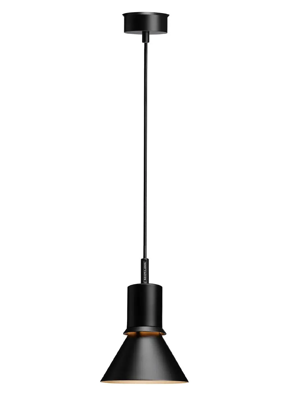 Pendant Light with Adjustable Arm - Black, Metal image
