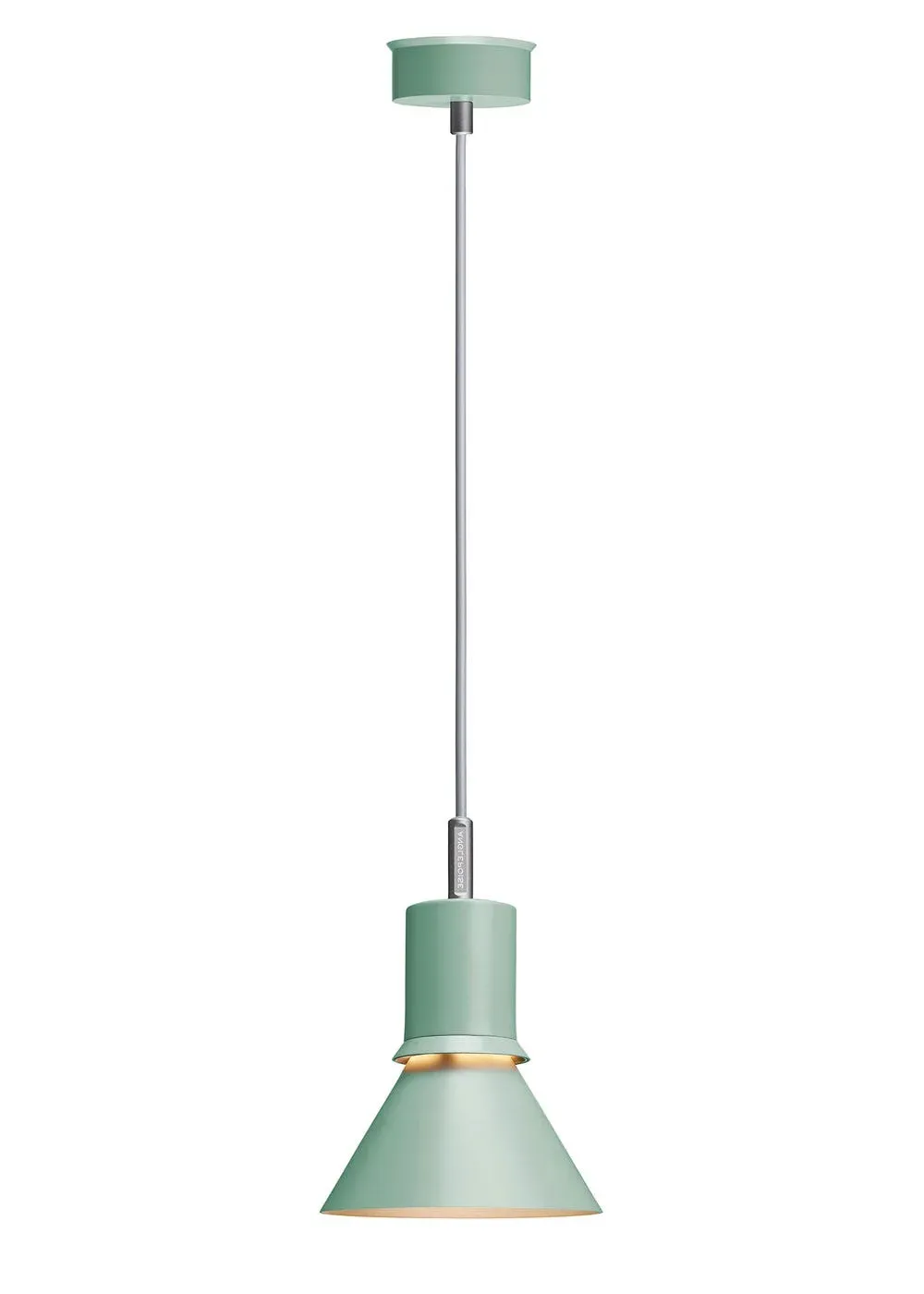 Pendant Light with Adjustable Arm - Green, Metal