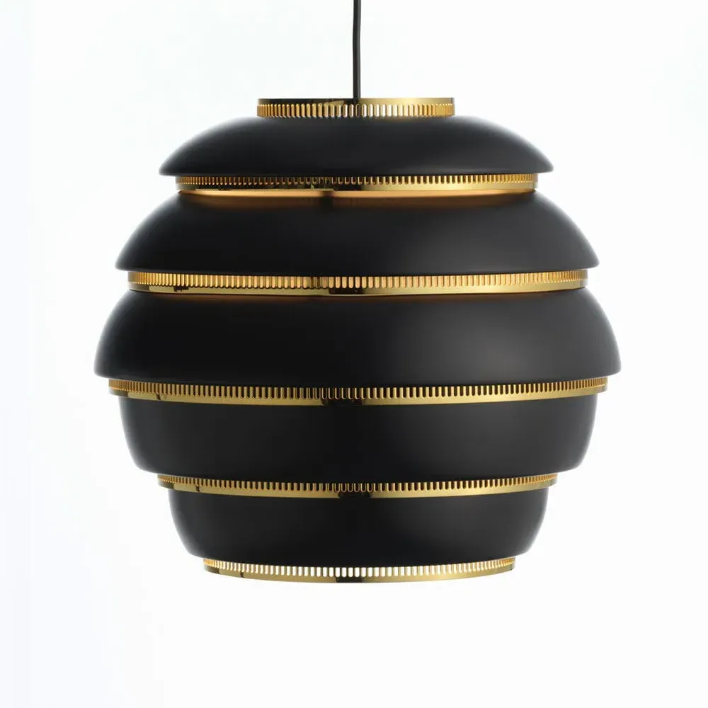 Beehive Pendant Light - Black, Steel image