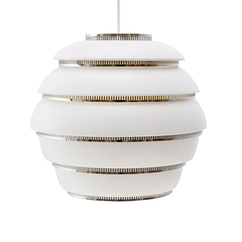 Beehive Pendant Light - White, Steel
