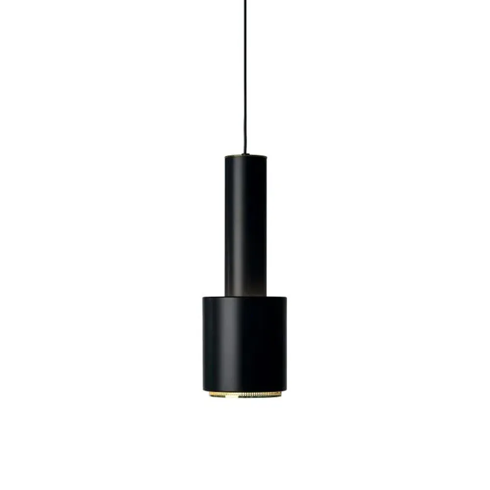 Hand Grenade Pendant Light - Black, Brass image