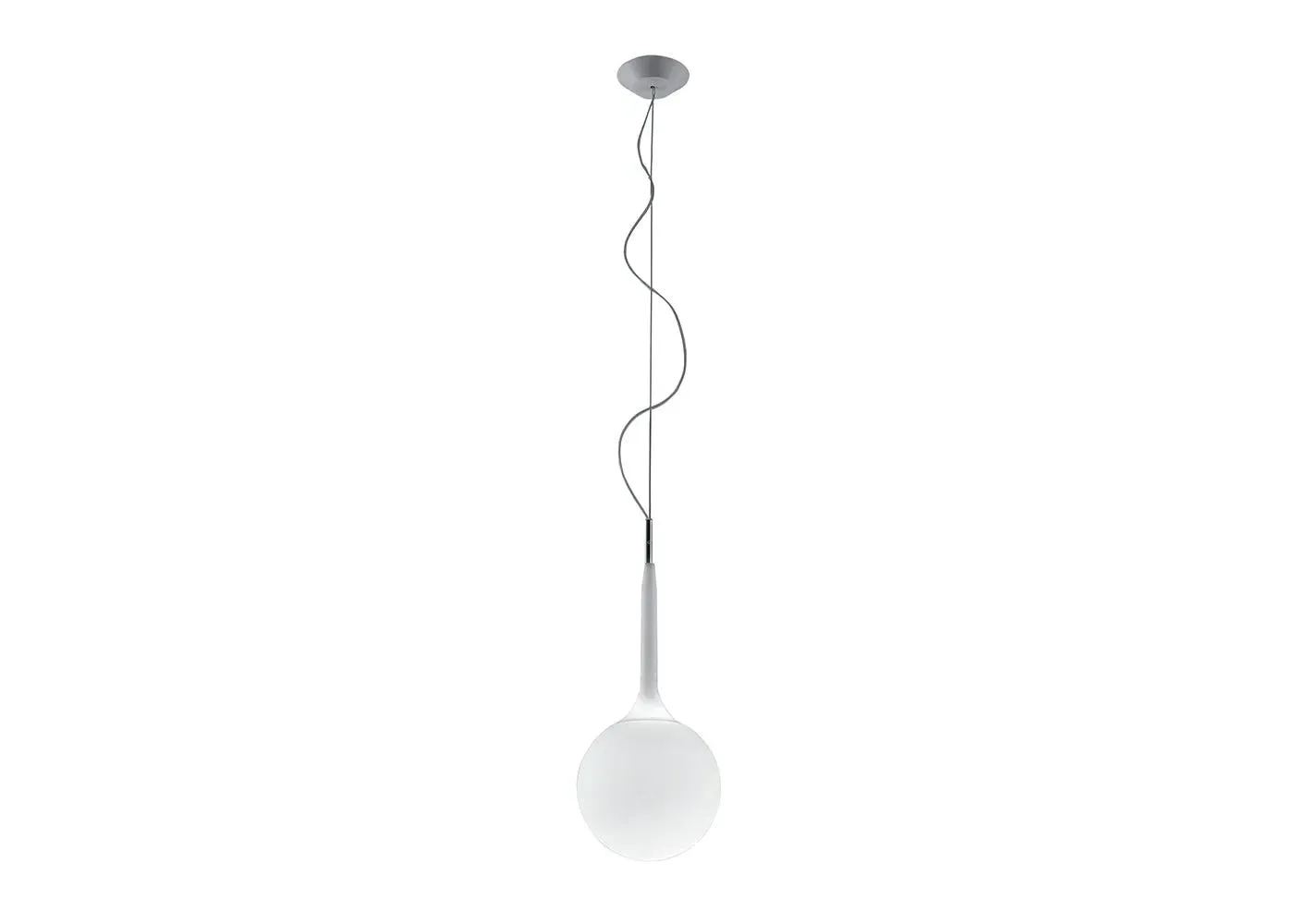 Compact Pendant Light - White, Glass