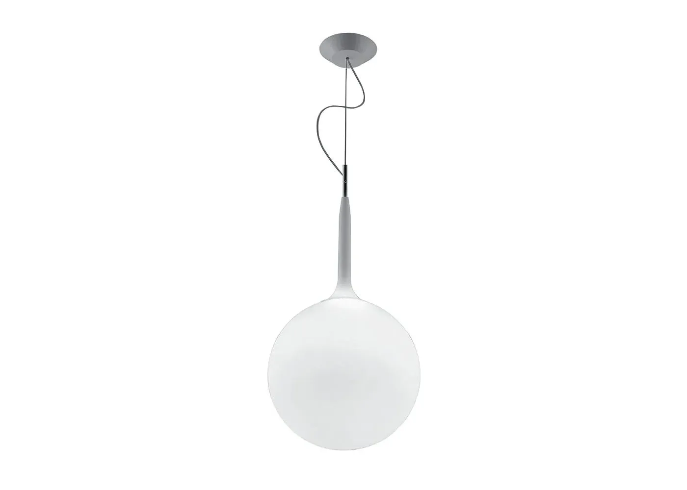 Medium Pendant Light - White, Glass