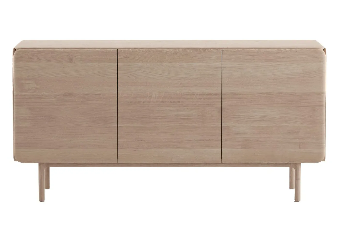 180cm Sideboard with Cloud Design - White, Oak