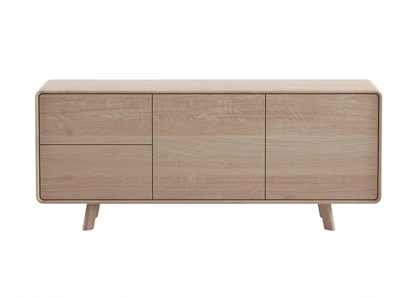 180cm Sideboard with Oil Finish - Light Wood, Oak