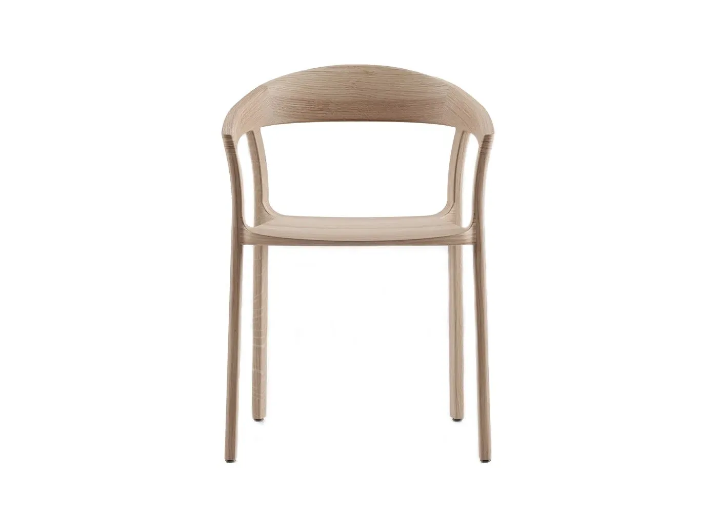Armchair with Wooden Seat - Oak image