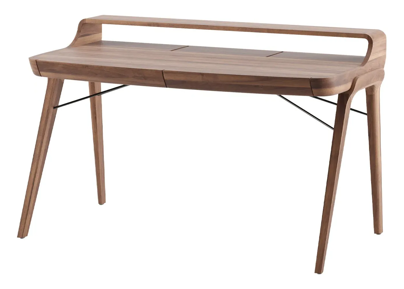 Desk with Natural Grain - Brown, Walnut image