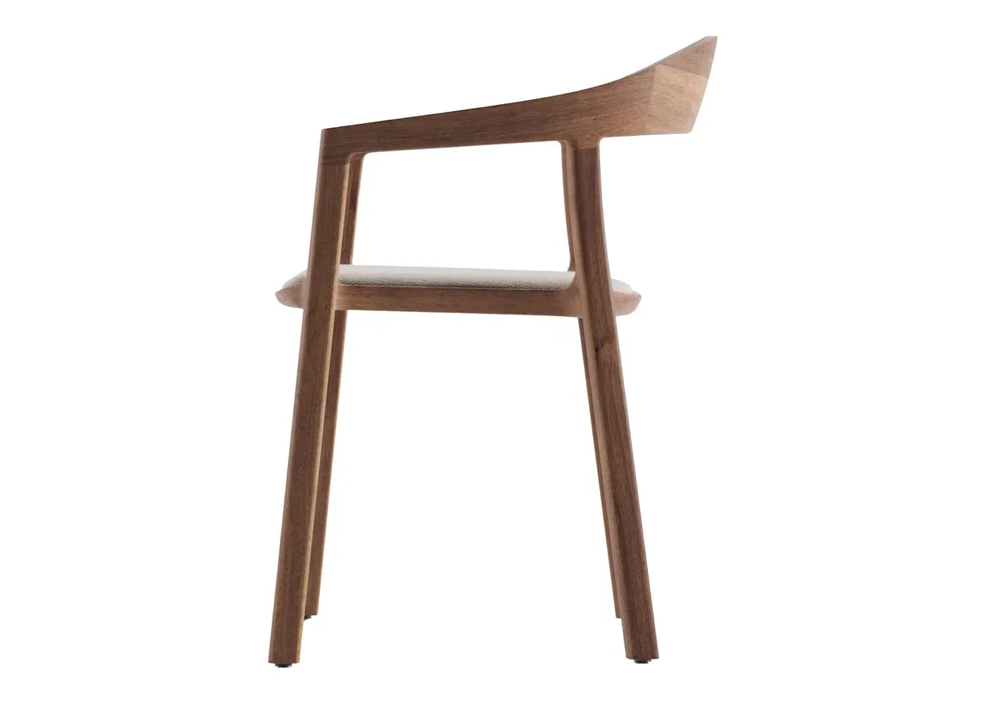Dining Chair - Walnut, Fabric