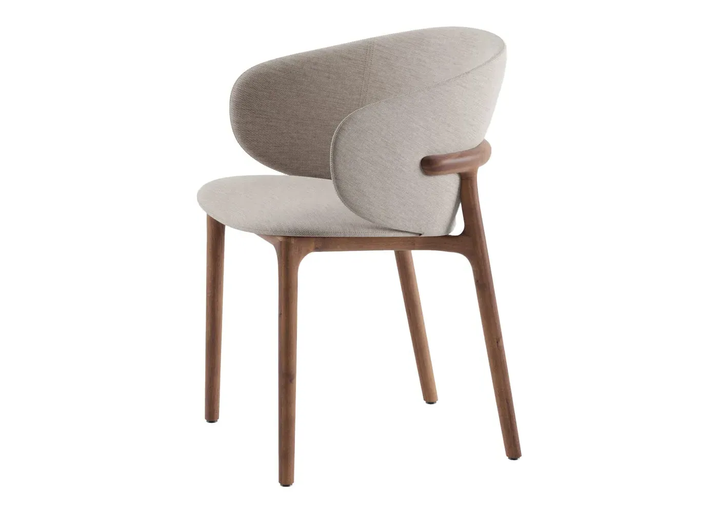 Dining Chair - Walnut, Fabric image