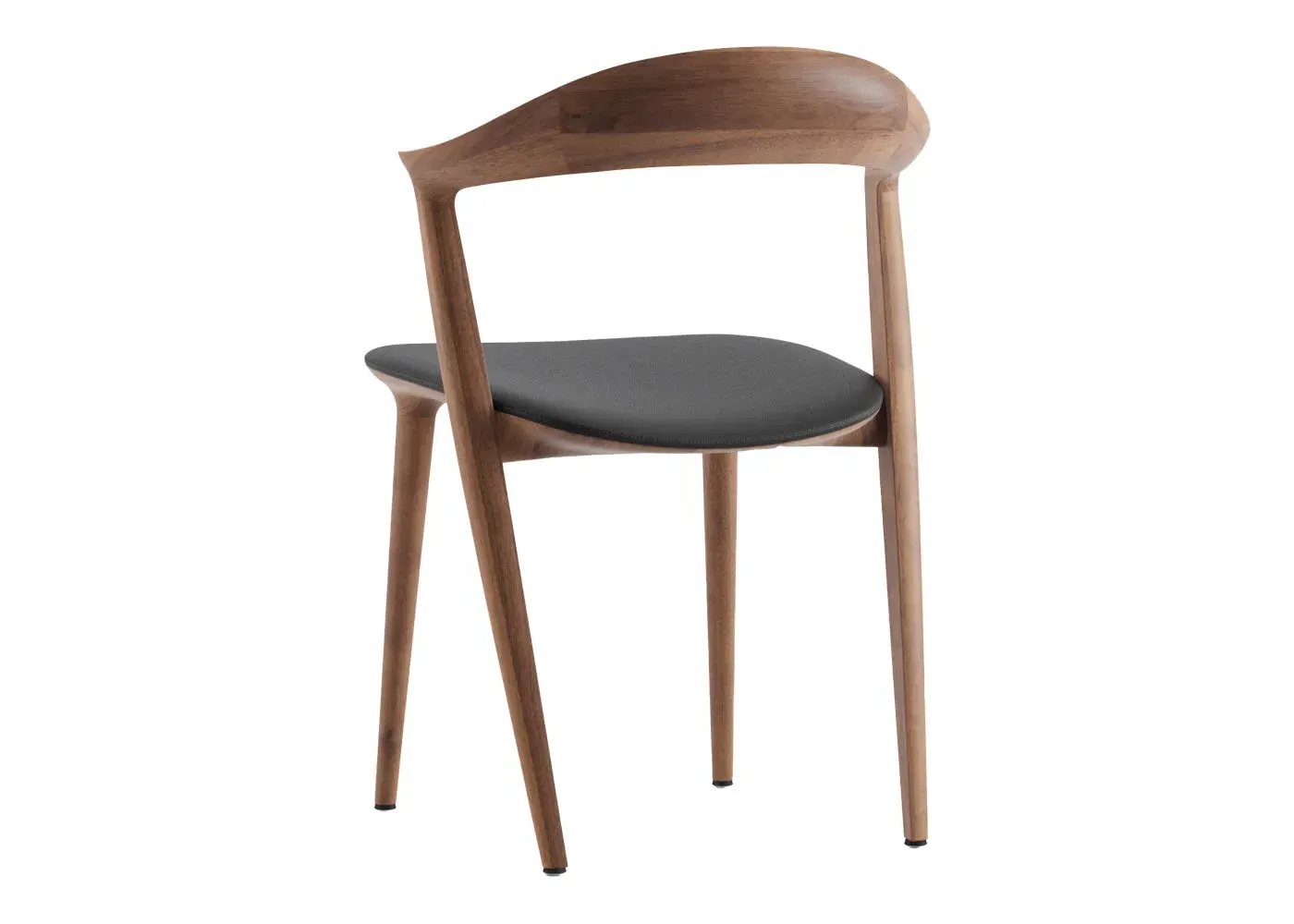 Dining Chair - Walnut, Leather