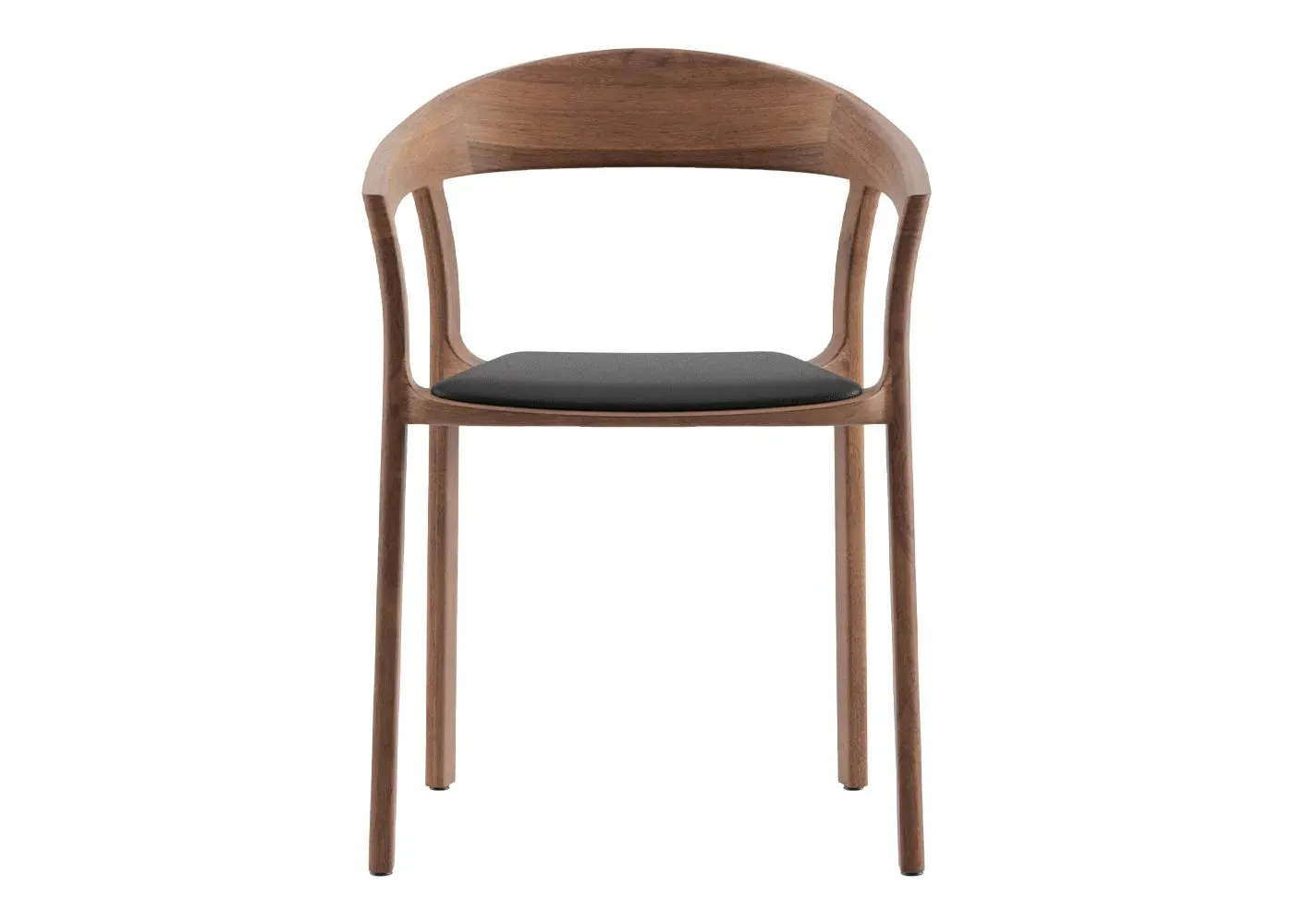 Dining Chair - Walnut, Leather
