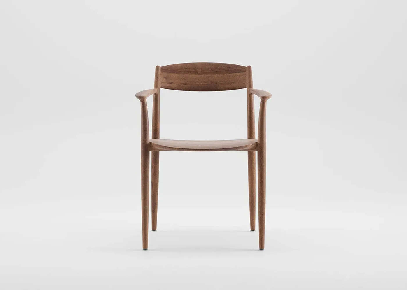 Dining Chair with Natural Oil - Dark Wood, Walnut image