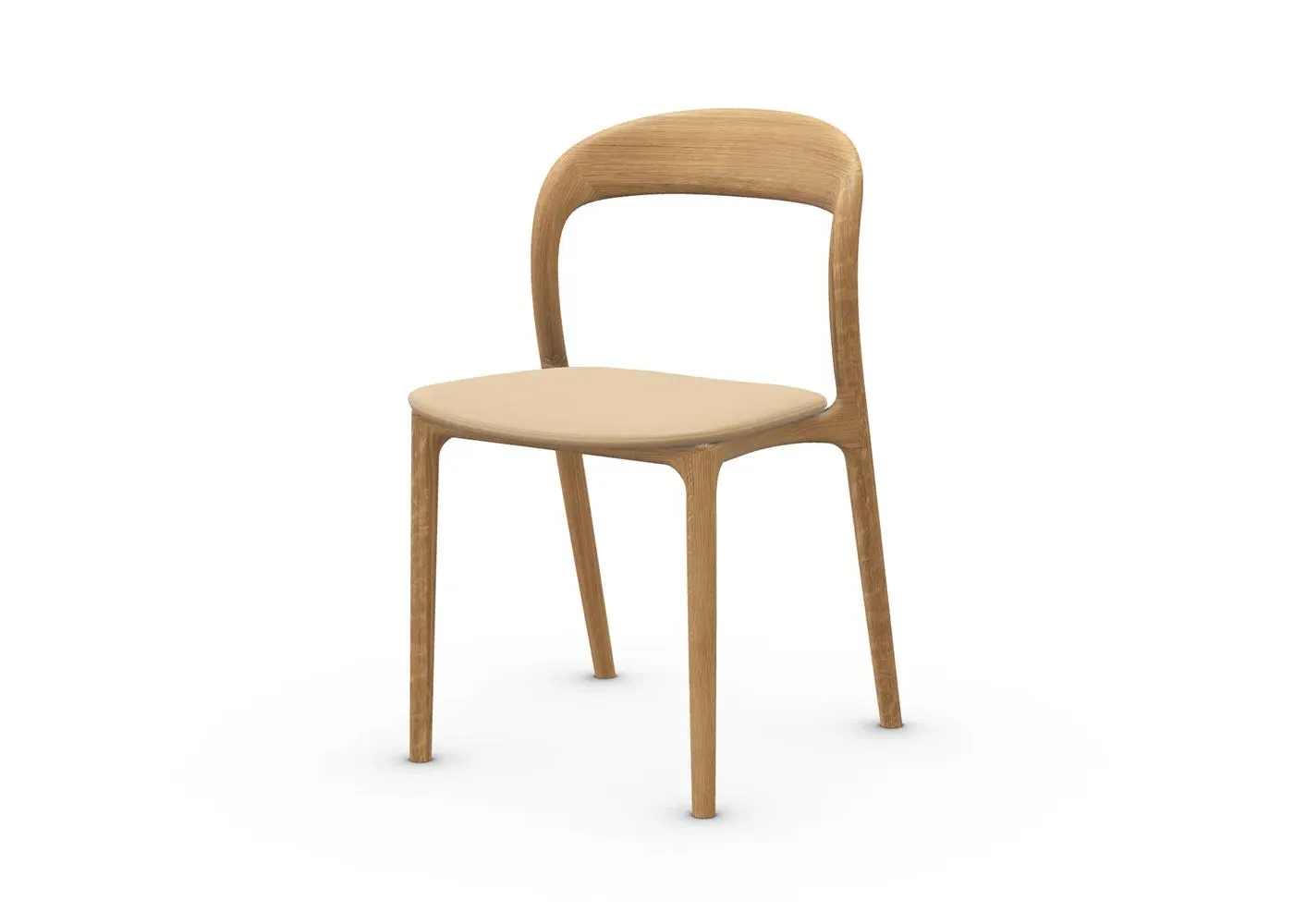 Neva Light Chair - Beige, Oak