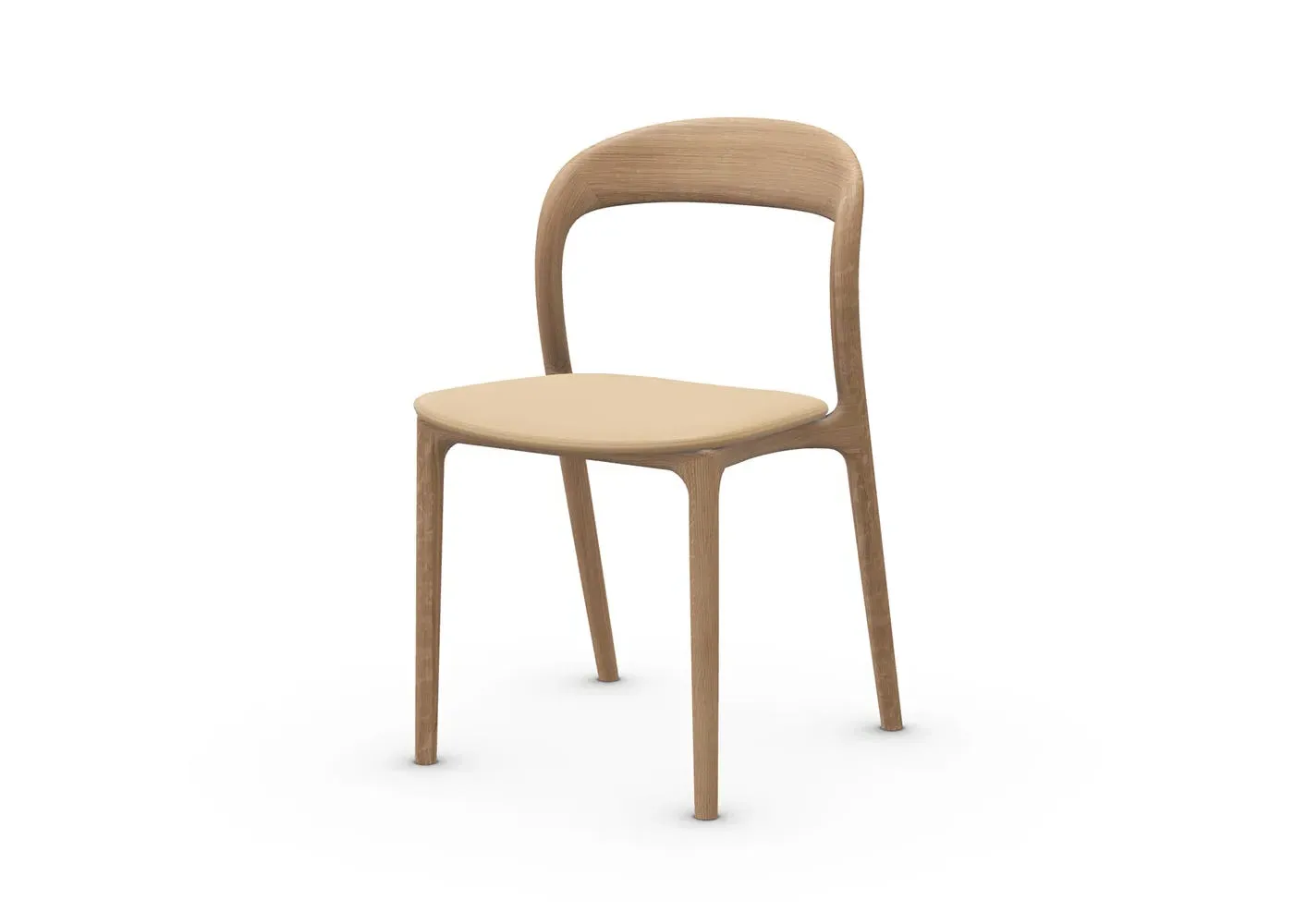 Neva Light Chair - Beige, Oak