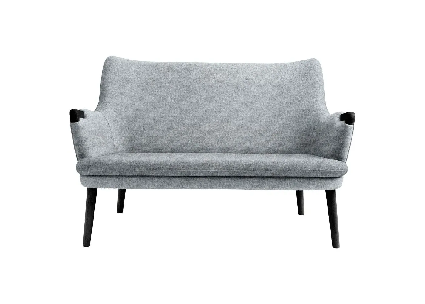 2-Seater Sofa Frame - Black, Oak image