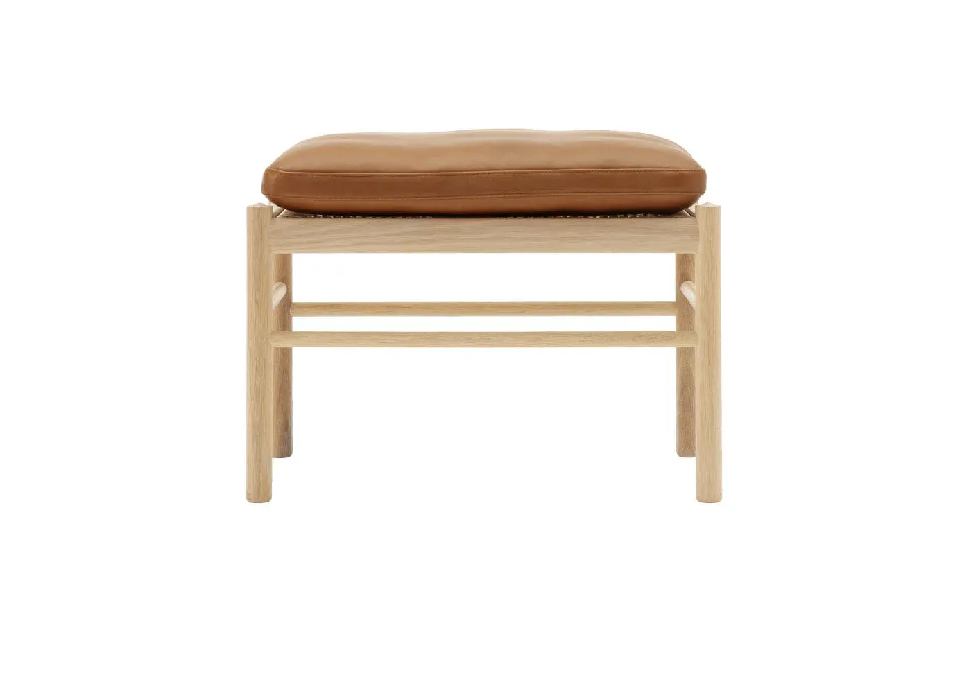 Colonial Footstool - Light Wood, Oak image