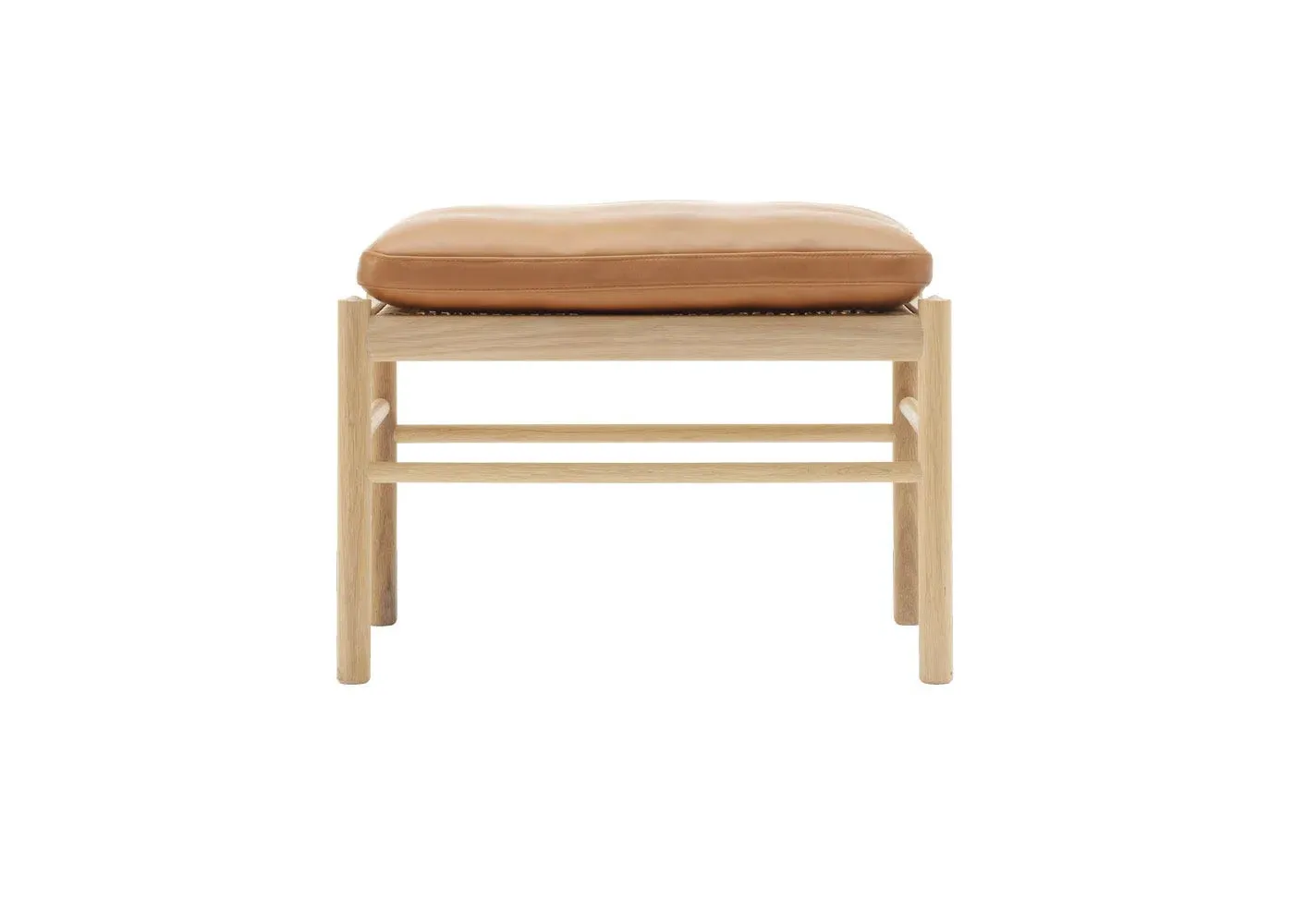 Colonial Footstool - Light Wood, Oak