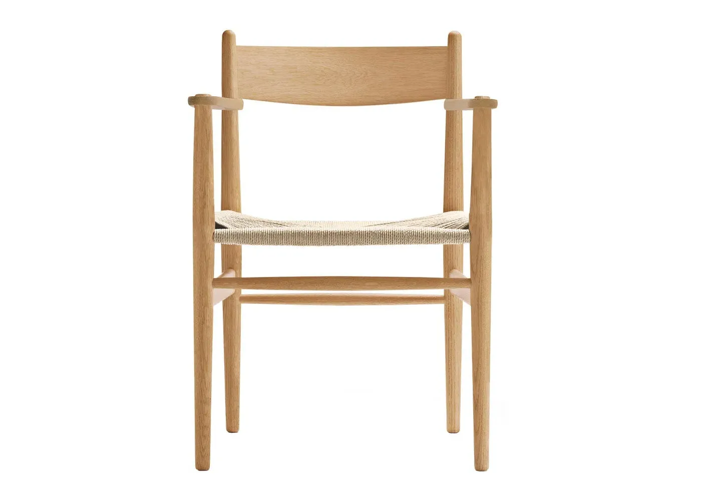 Dining Chair with Cord Seat - Light Wood, Oak