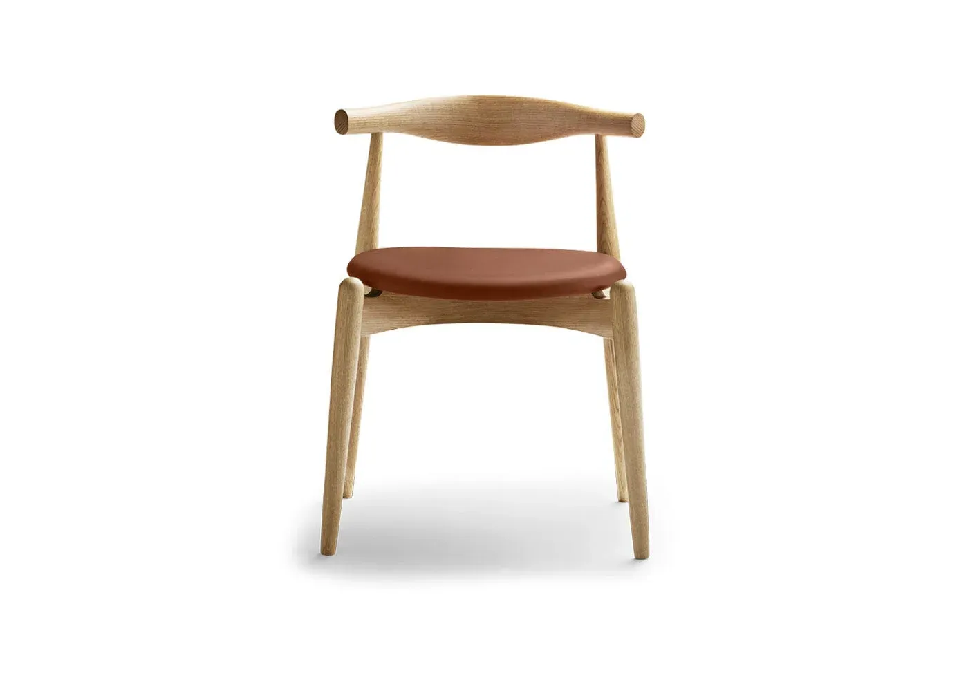 Dining Chair with Leather Seat - Oak