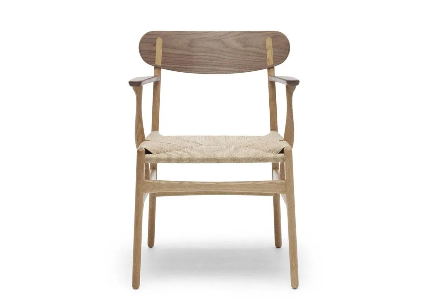 Dining Chair with Woven Seat - Light Wood image