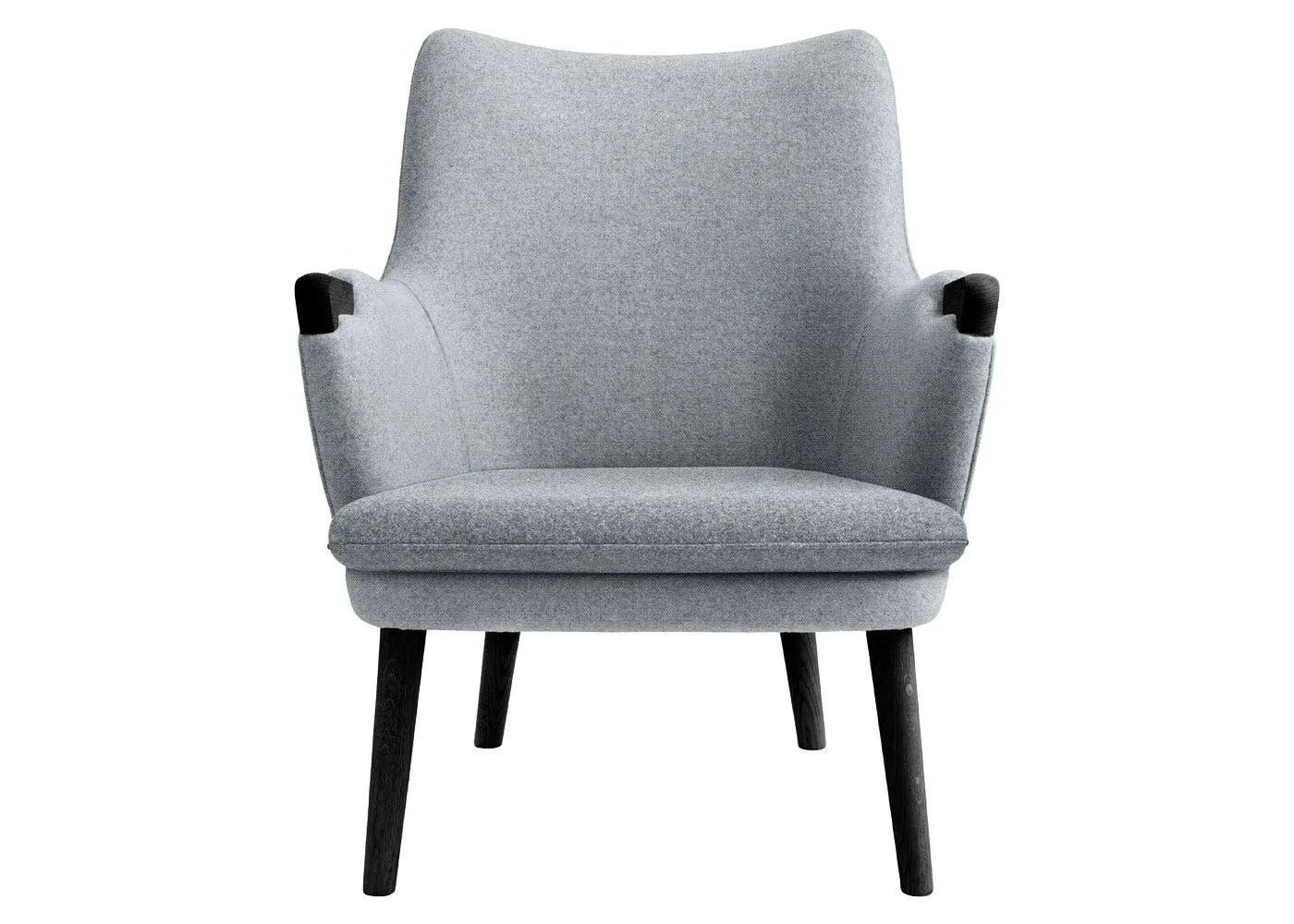 Lounge Chair with Cushion - Black, Oak