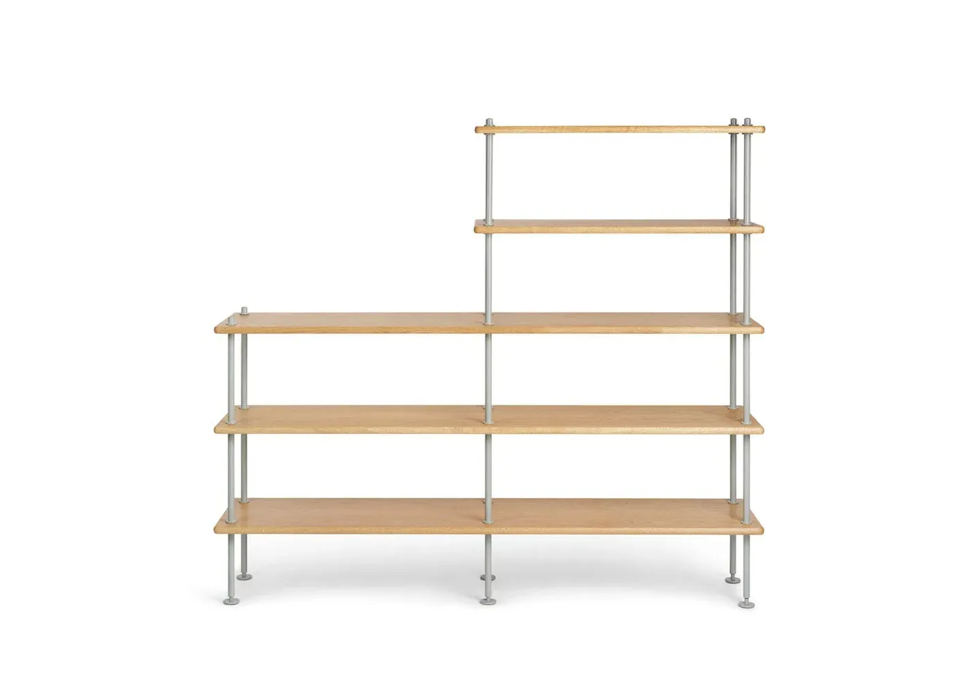Modular Shelving System - Oak, Steel image