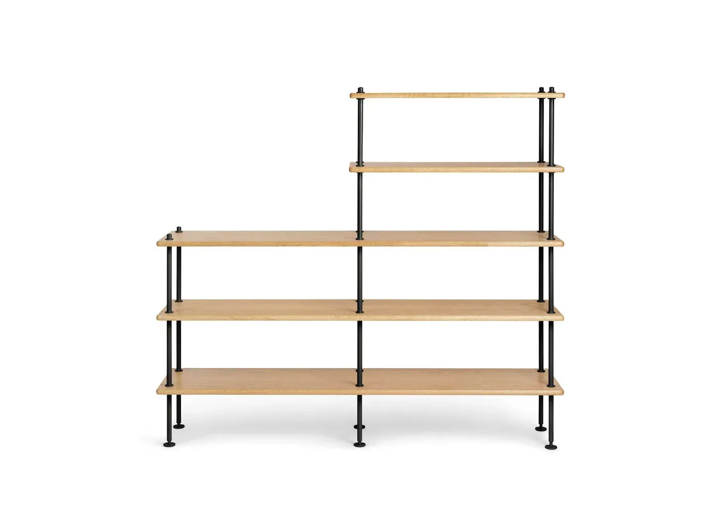 Modular Shelving System - Oak, Steel
