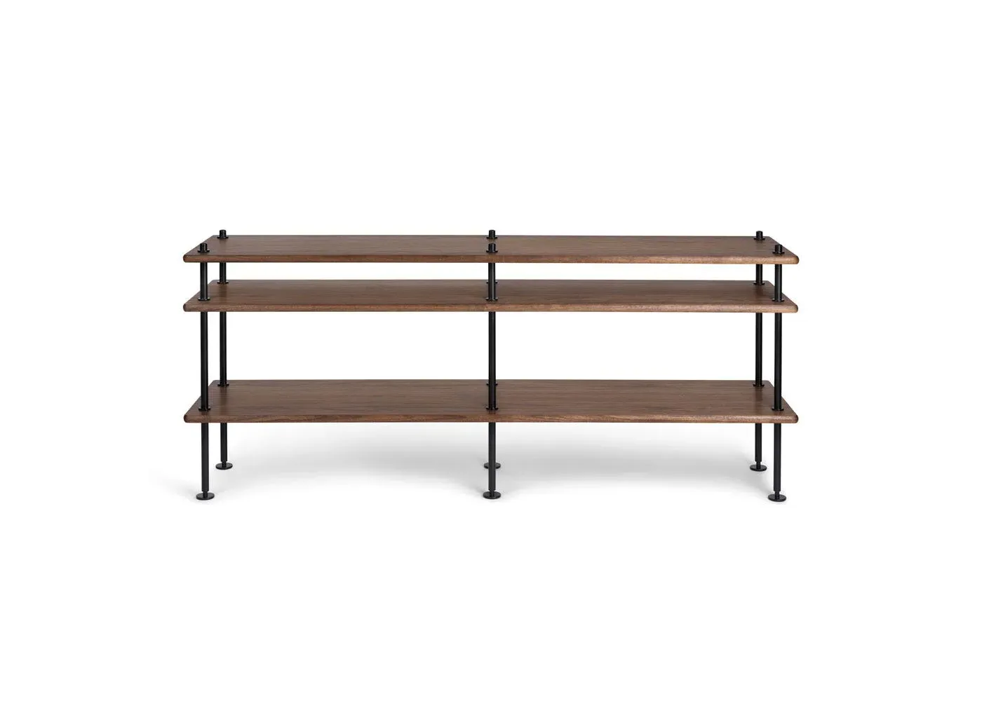 Modular Shelving System - Walnut, Steel Frame image