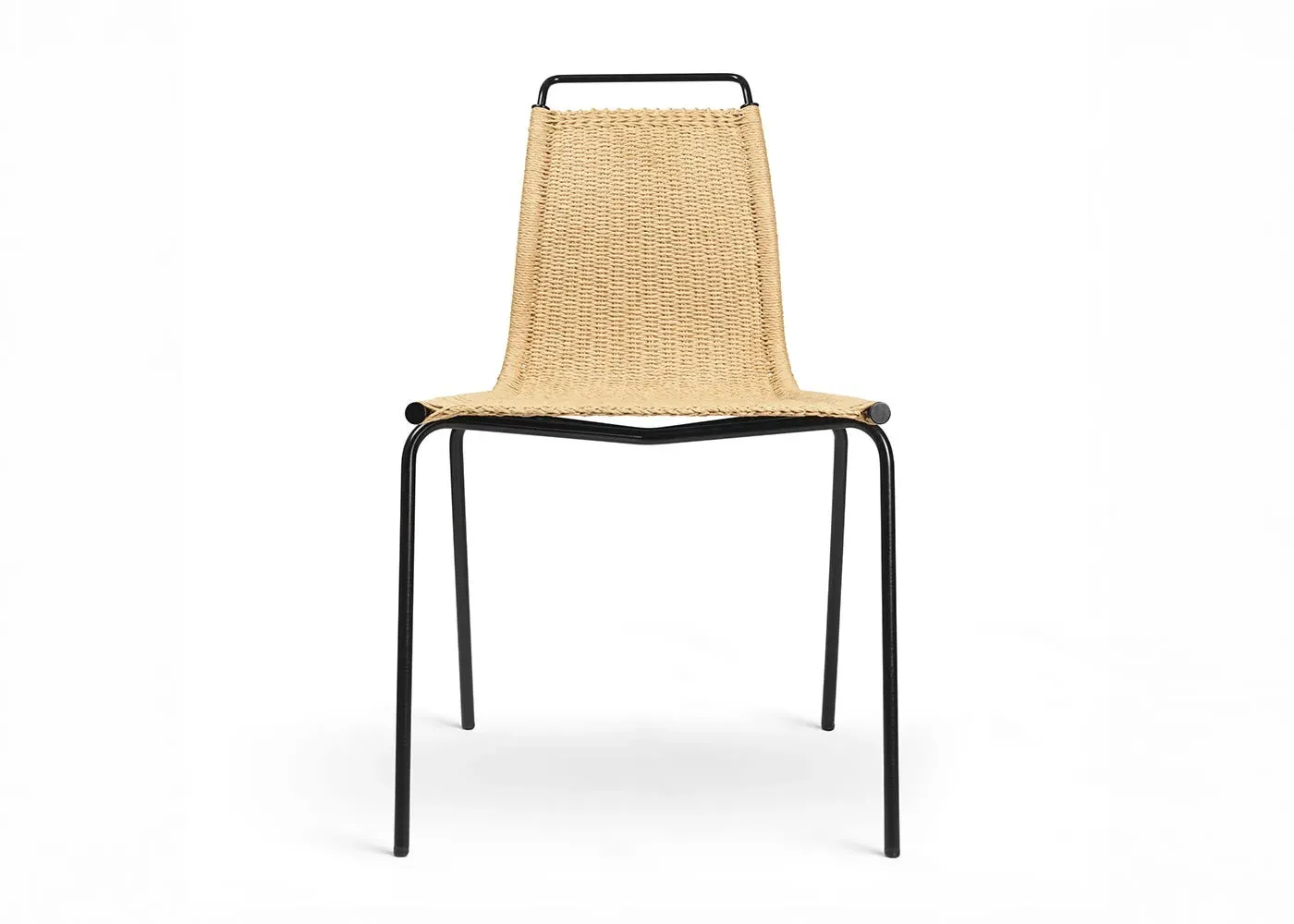 PK1 Chair with Paper Cord Seat - Black Frame image