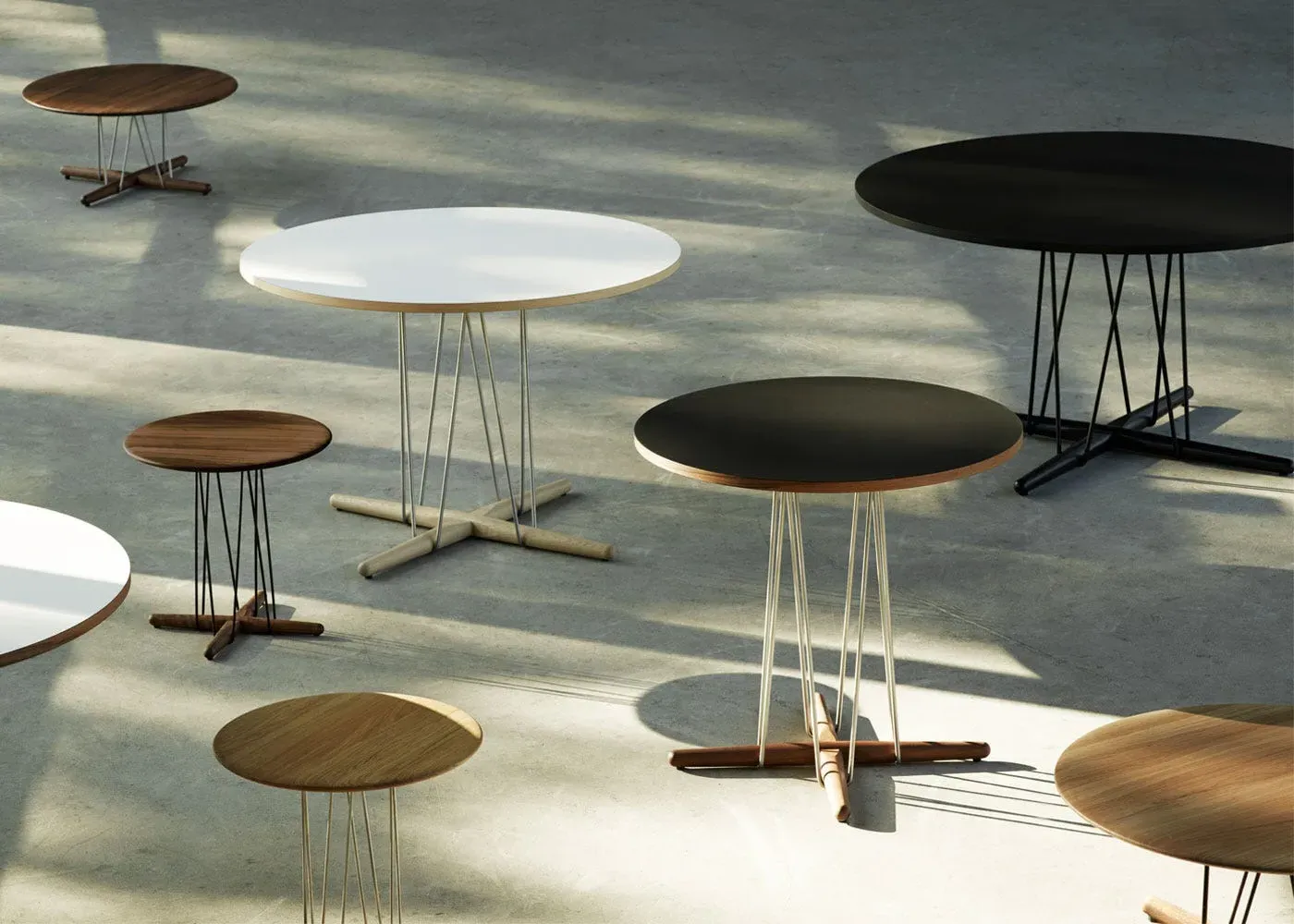 Round Coffee Table - Light Wood, Oiled Oak