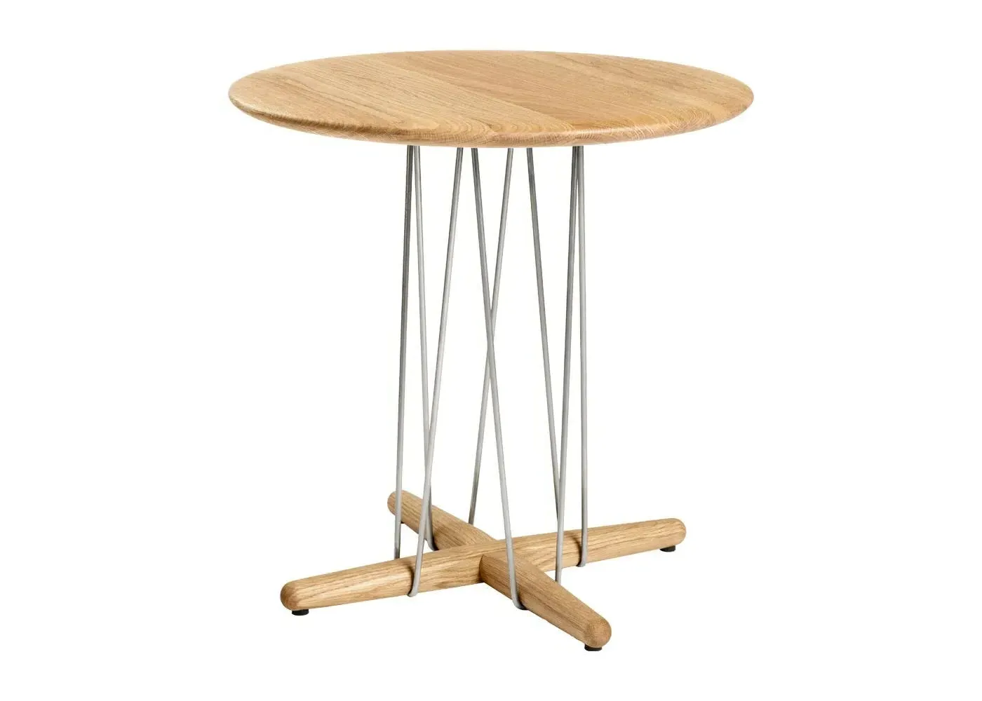Round Coffee Table - Light Wood, Oiled Oak image