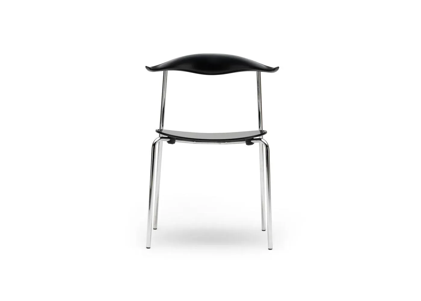 Stackable Dining Chair - Stainless Steel, Beech