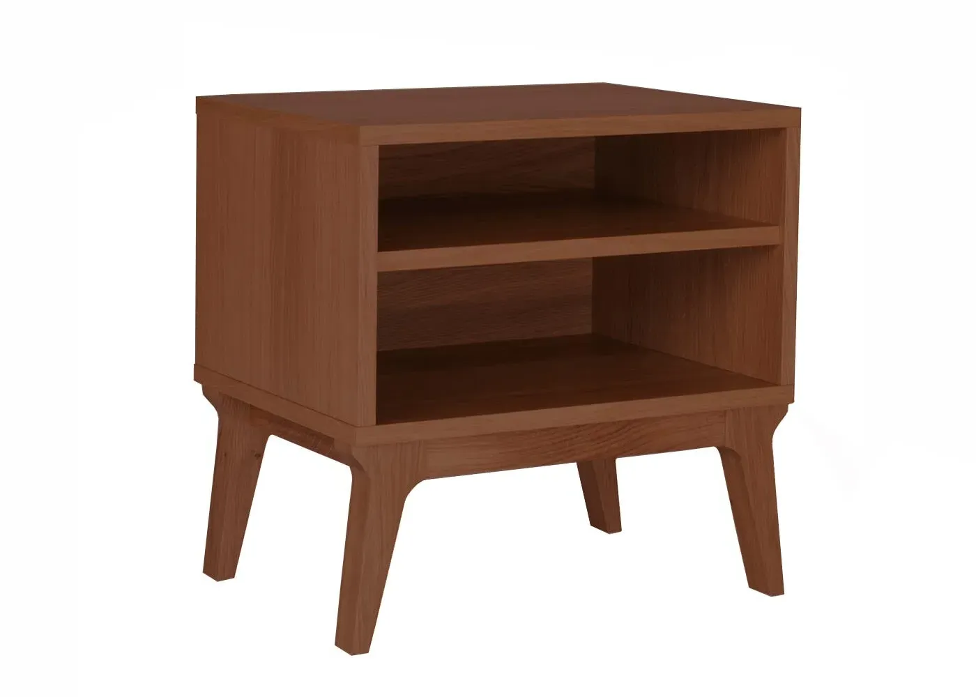 Bedside Table with Tapered Legs - Walnut, Oak