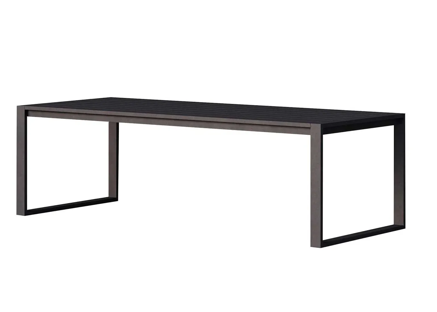 Communal Dining Table - Black, Aluminium image