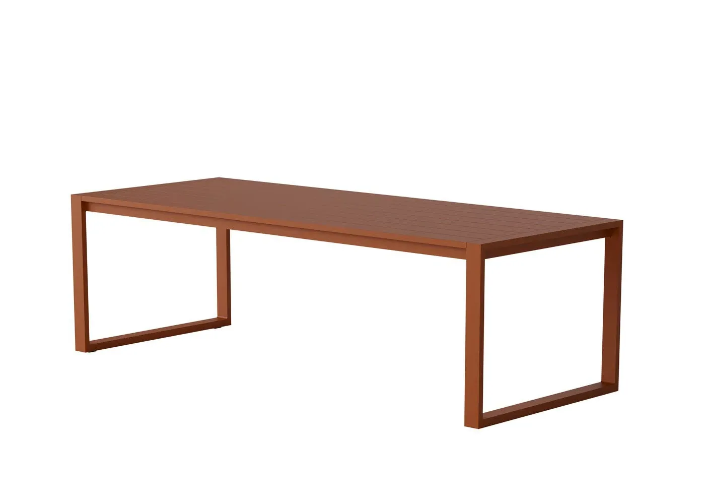 Communal Dining Table - Rust, Aluminium