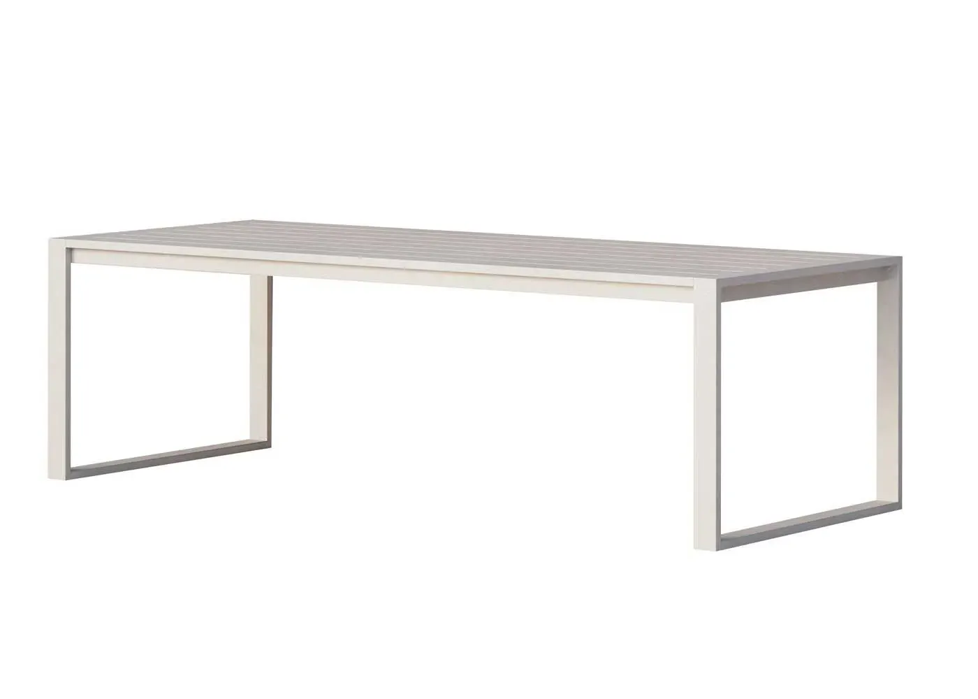 Communal Dining Table - White, Aluminium