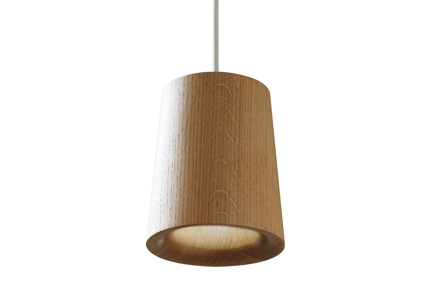 Cone Pendant Light - Oak, Solid Wood