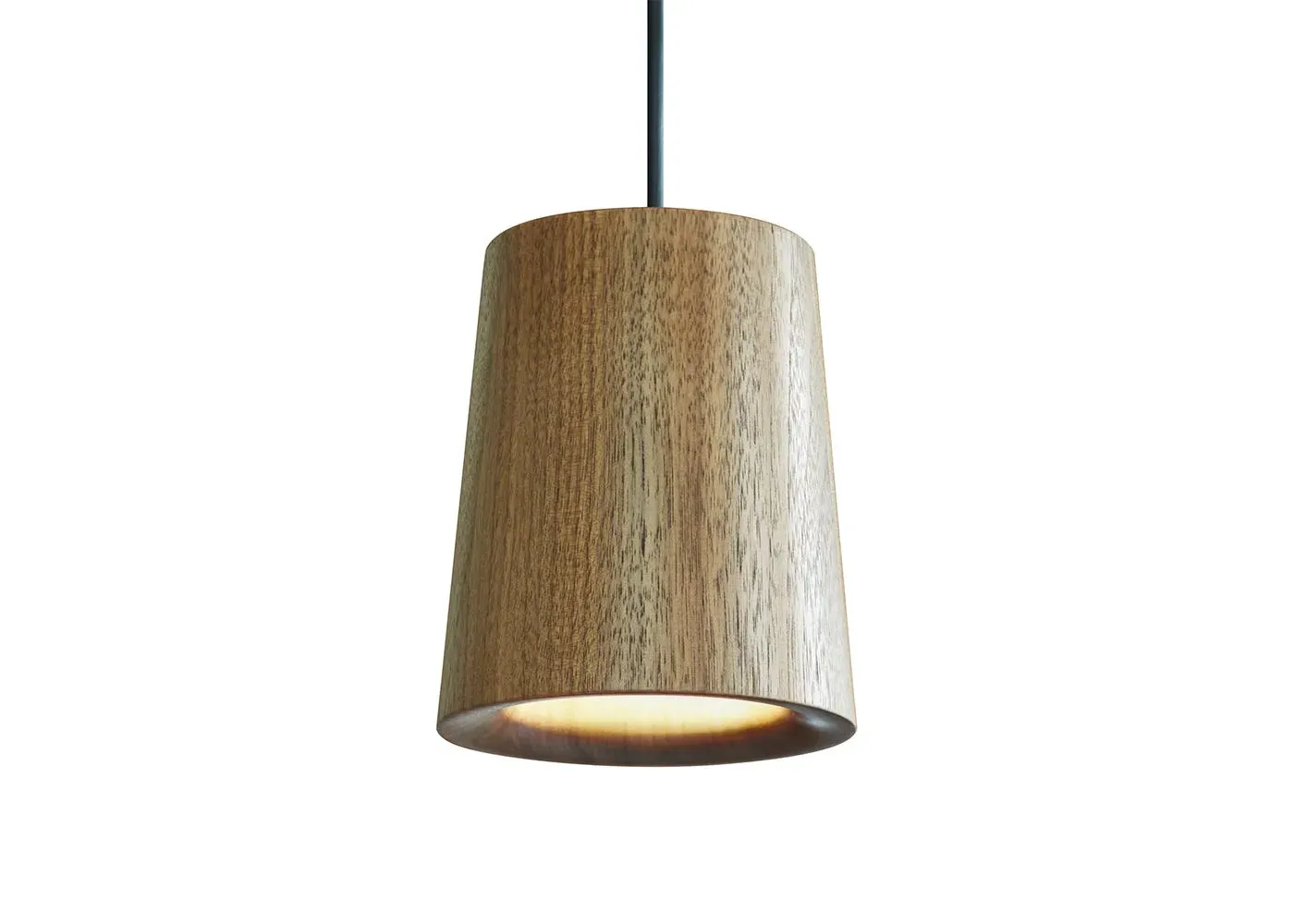 Cone Pendant Light - Walnut, Solid Wood