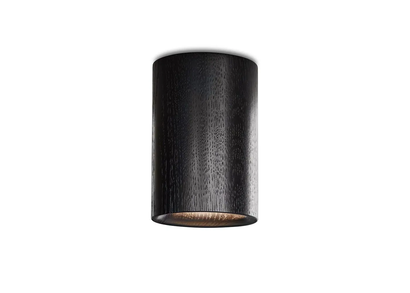 Cylinder Downlight - Dark Wood, Black Stained Oak image