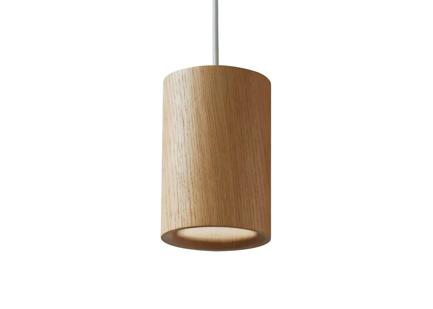 Cylinder Pendant Light - Light Wood, Oak